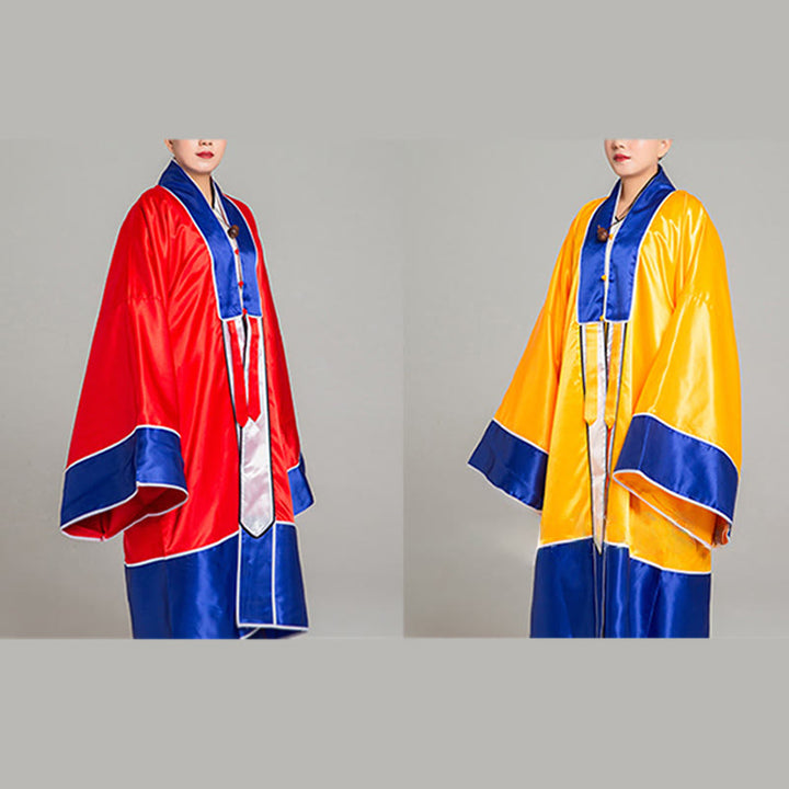 Buddha Stones Wudang Crane Embroidery Long Wide Sleeve Unisex Taoist Robe Gown Kimono For Qigong Tai Chi Ceremony - image 19