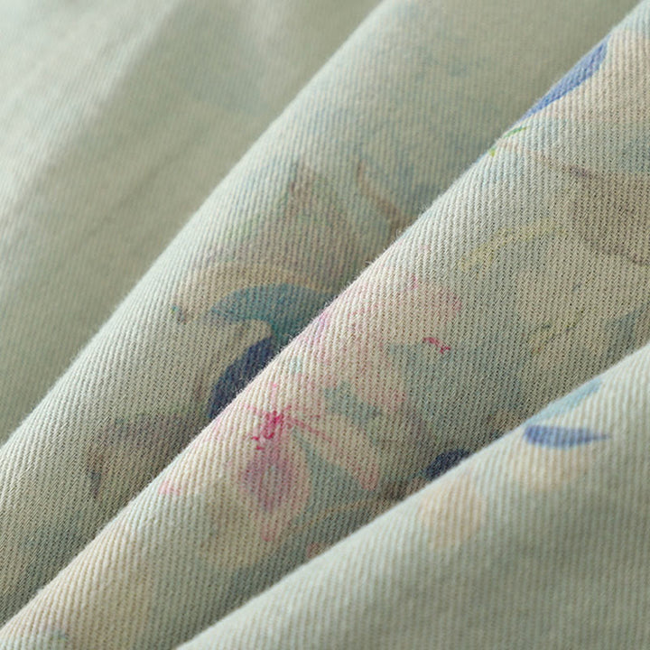 Buddha Stones Frog-button Flower Pattern Crew Neck Thickened Long Sleeve Women's Coat  - image 19