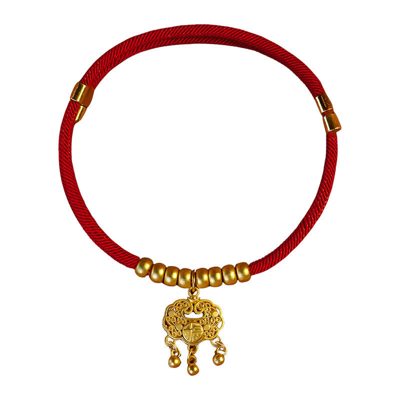 Buddha Stones Red String Peach Wood Bead Protection Adjustable Cats Small Dogs Pet Collar - image 7
