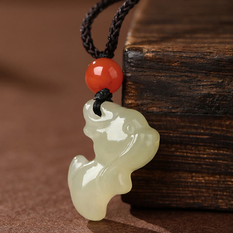 Buddha Stones Chinese Zodiac Year Of The Horse Jade South Red Agate Prosperity Necklace Pendants - image 13