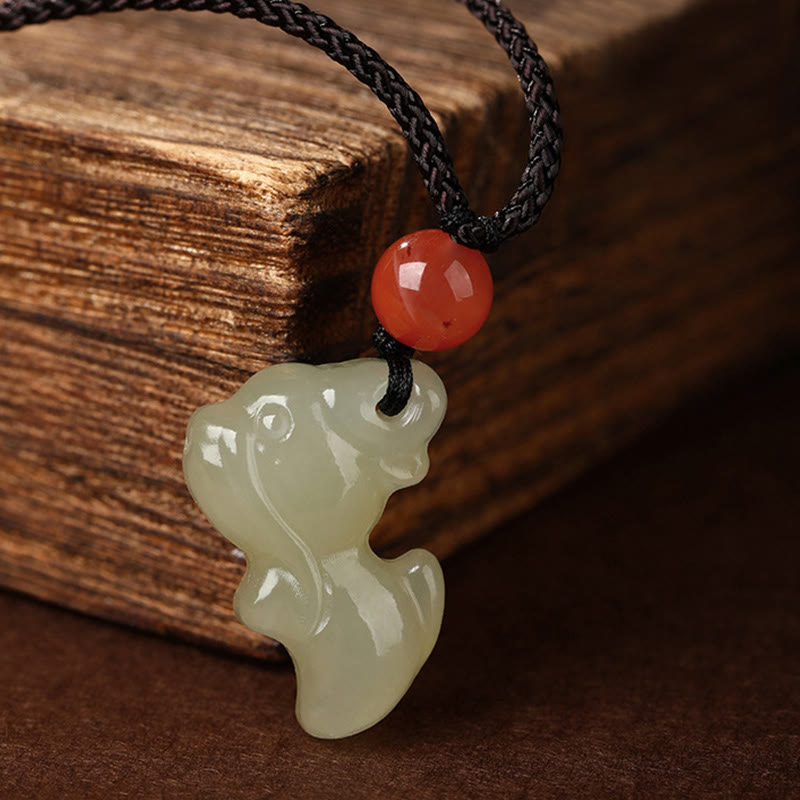 Buddha Stones Chinese Zodiac Year Of The Horse Jade South Red Agate Prosperity Necklace Pendants - image 16