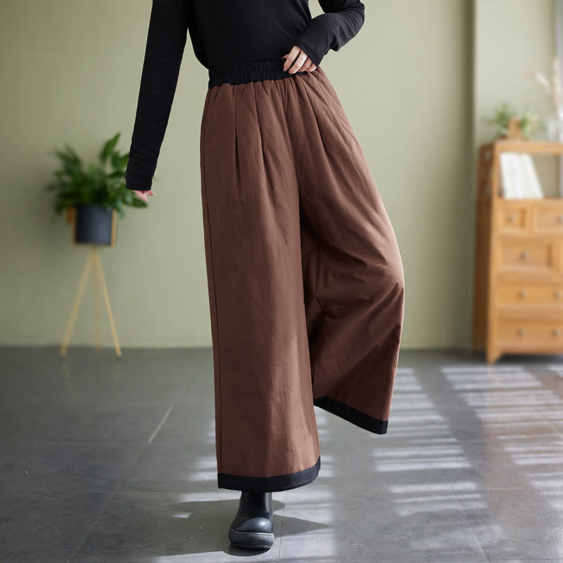 Buddha Stones Casual Plain Women's Wide Leg Pants With Pockets - image 13