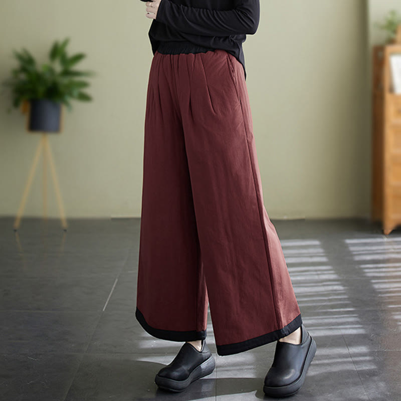 Buddha Stones Casual Plain Women's Wide Leg Pants With Pockets - image 19