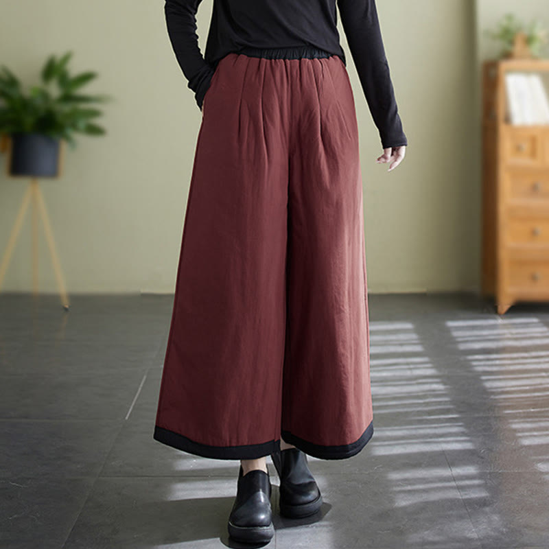 Buddha Stones Casual Plain Women's Wide Leg Pants With Pockets - image 17