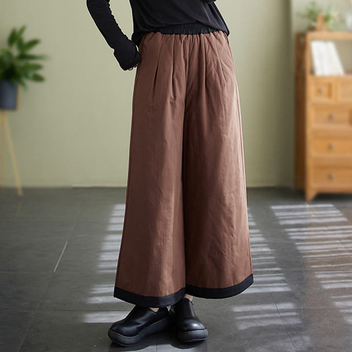 Buddha Stones Casual Plain Women's Wide Leg Pants With Pockets - image 10