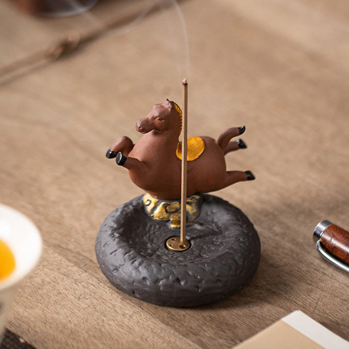 Buddha Stones Year Of The Horse 2026 New Year Home Decoration Incense Burner - image 3