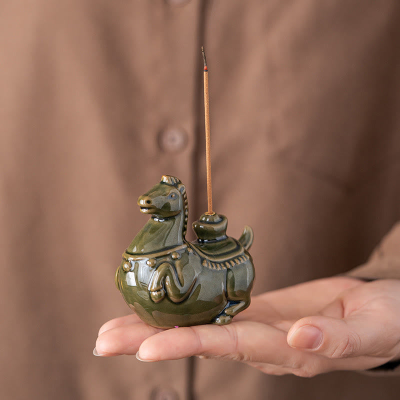 Buddha Stones Year Of The Horse 2026 New Year Ingot Luck Incense Burner - image 6