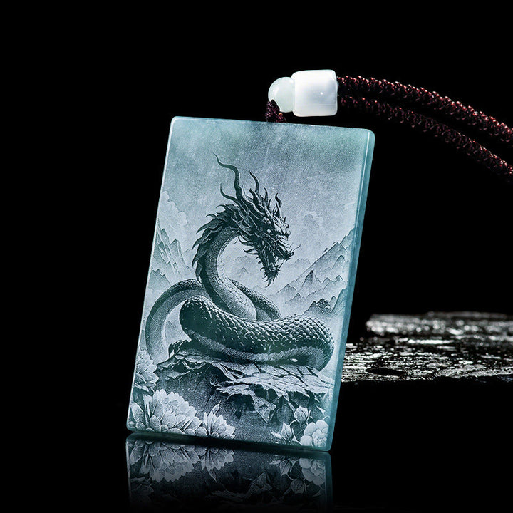 Buddha Stones Year Of The Horse Chinese Zodiac Engraving Jade Abundance Necklace Pendants - image 14