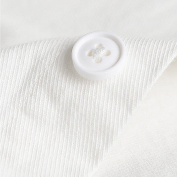 Buddha Stones Spring Solid Buttons Down Decorative Pocket Men's Stand Collar Long Sleeve Cotton Shirt - image 23