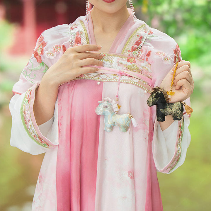 Buddha Stones Year Of The Horse Red String Tassel Embroidery Hanging Decoration - image 12