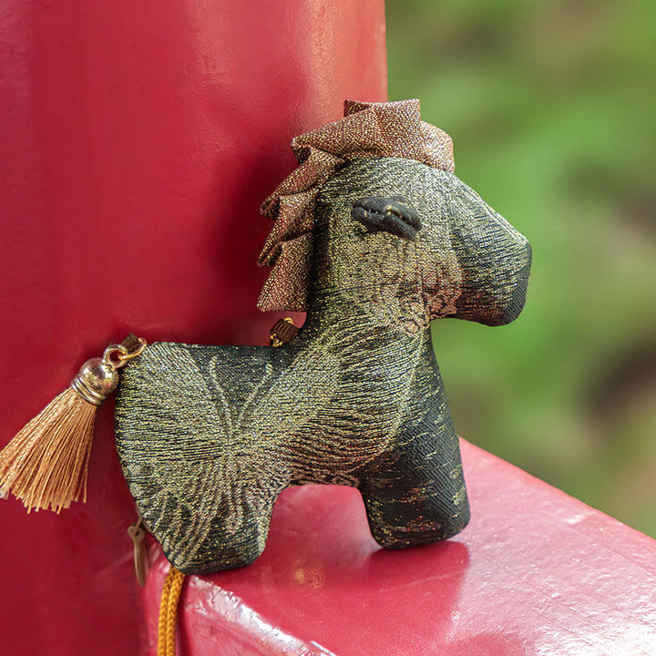 Buddha Stones Year Of The Horse Red String Tassel Embroidery Hanging Decoration - image 9