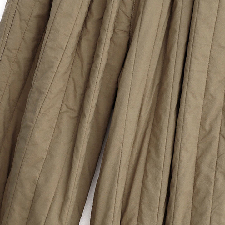 Buddha Stones Winter Plain Color Blocking Design Cotton Women's Harem Pants With Pockets - image 6