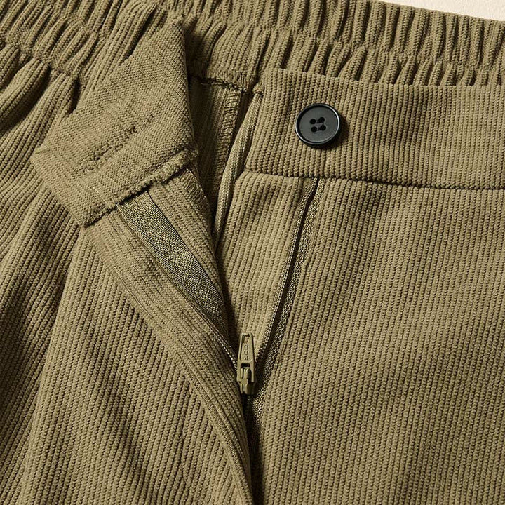 Buddha Stones Commute Fall Corduroy Women's Harem High Waist Pants With Pockets - image 6