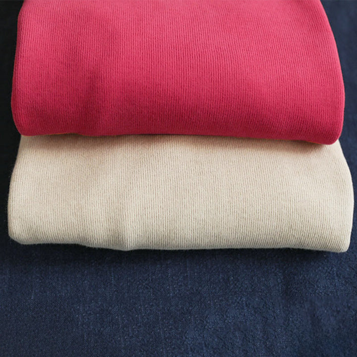 Buddha Stones Fall Solid Color Side Buttons Cotton Long Sleeve Women's Hoodie - image 16