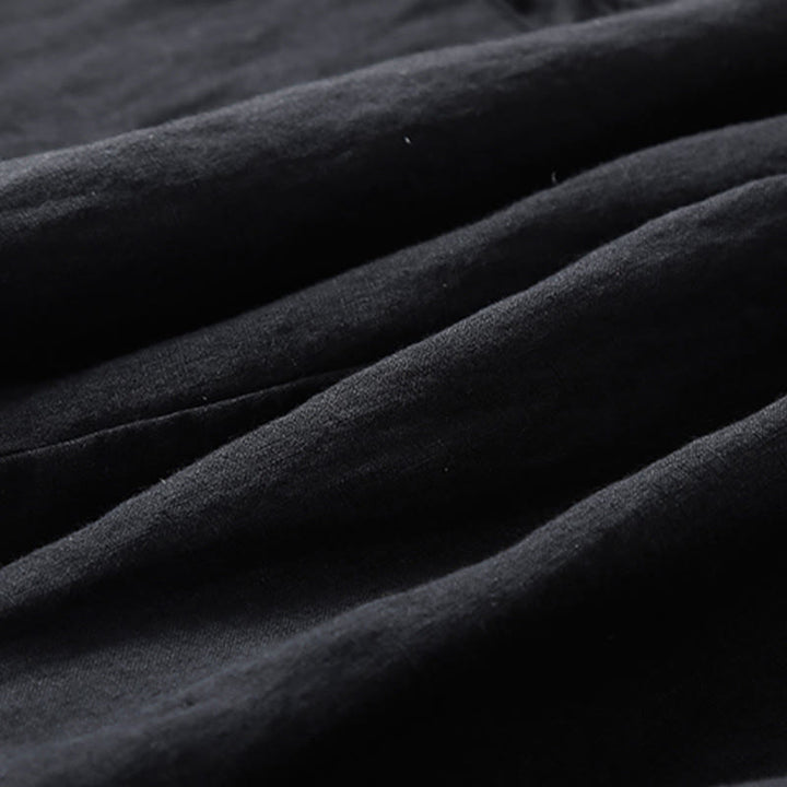 Buddha Stones Commute Women's Plain Harem Capri Cotton Pants With Pockets - image 9