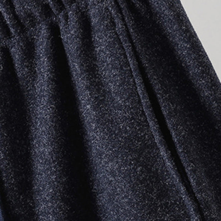 Buddha Stones Plain Cotton Lace-Up Design Thick Women's Pants With Pockets - image 12