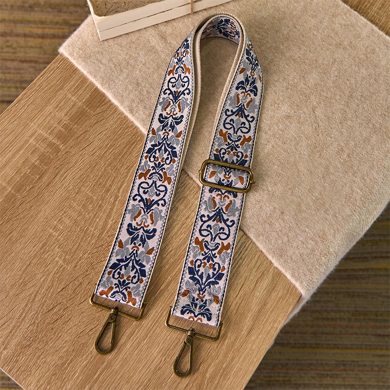 Buddha Stones Bohemian Flower Geometric Embroidery Adjustable Handbags Crossbody Shoulder Bag Purse Straps Replacement - image 1