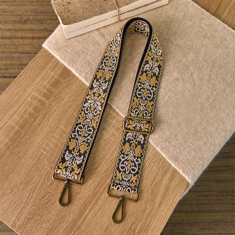 Buddha Stones Bohemian Flower Geometric Embroidery Adjustable Handbags Crossbody Shoulder Bag Purse Straps Replacement - image 14