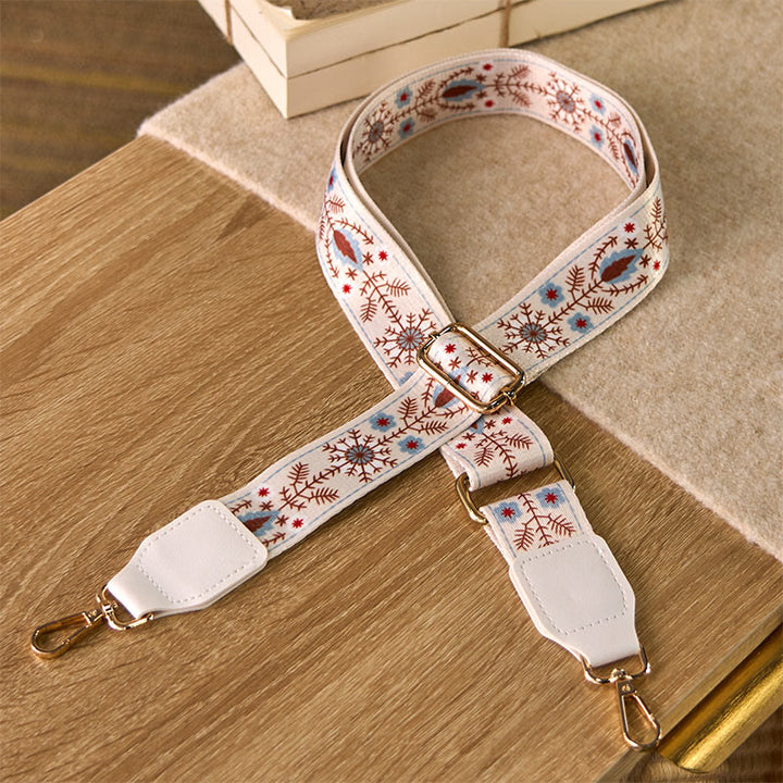 Buddha Stones Bohemian Flower Adjustable Handbags Crossbody Shoulder Bag Straps Replacement - White - 70-135cm*3.8cm - image 5