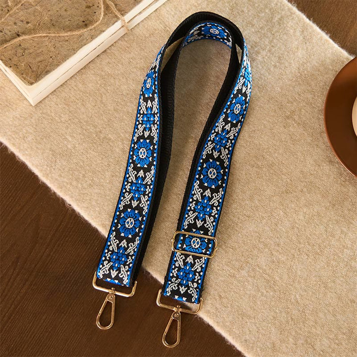 Buddha Stones Bohemian Round Flower Geometric Embroidery Adjustable Handbags Crossbody Shoulder Bag Purse Straps Replacement - image 10