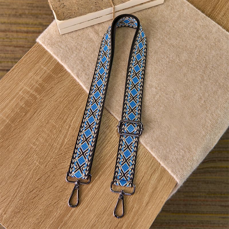 Buddha Stones Boho Diamond Rhombus Stripe Geometric Adjustable Handbags Crossbody Shoulder Bag Straps Replacement - image 1