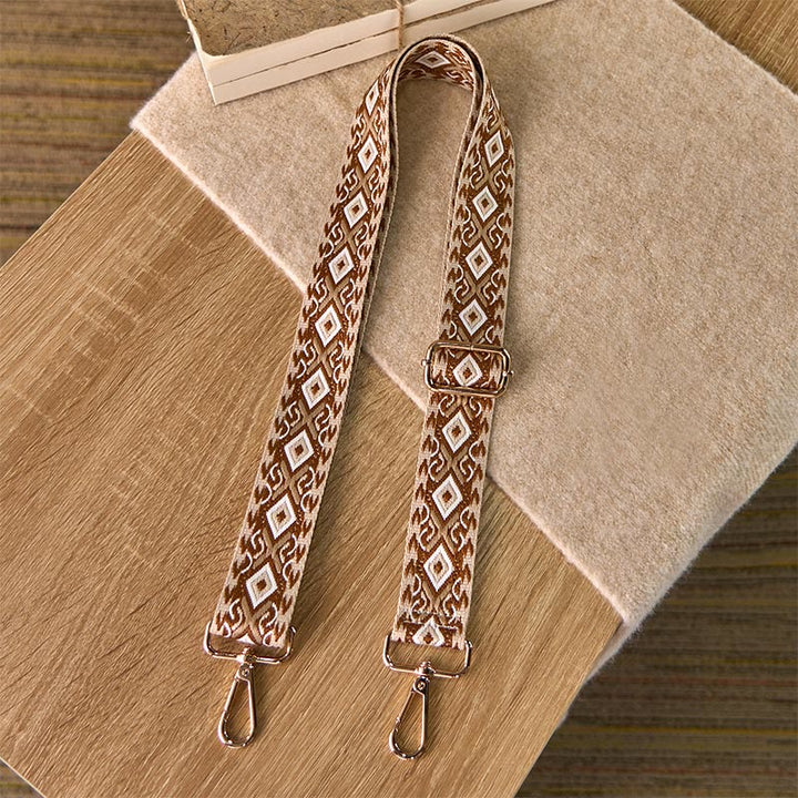 Buddha Stones Boho Rhombus Quadrilateral Stripe Geometric Jacquard Adjustable Handbags Crossbody Shoulder Bag Straps Replacement - image 14