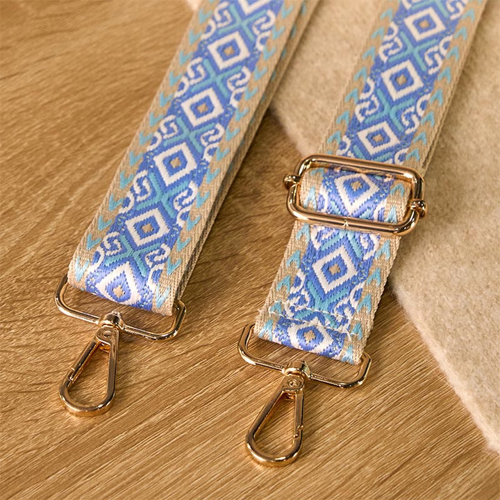 Buddha Stones Boho Rhombus Quadrilateral Stripe Geometric Jacquard Adjustable Handbags Crossbody Shoulder Bag Straps Replacement - image 4