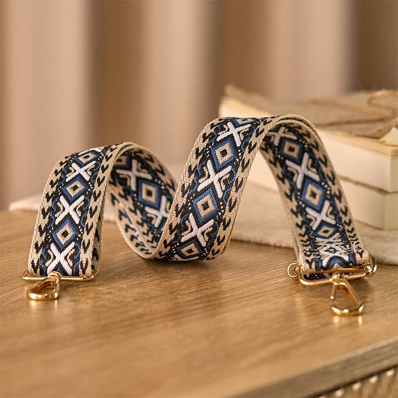 Buddha Stones Boho Rhombus Stripe Geometric Jacquard Adjustable Handbags Crossbody Shoulder Bag Straps Replacement - image 2