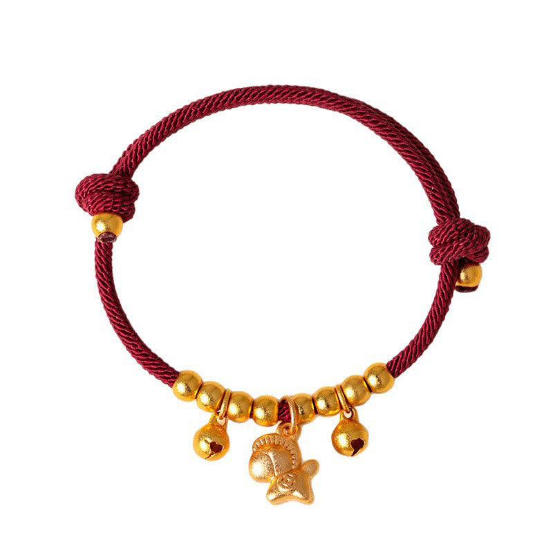 Buddha Stones Year Of The Horse Multiple Horse Styles Rope Luck Strength Adjustable Bracelet - image 4