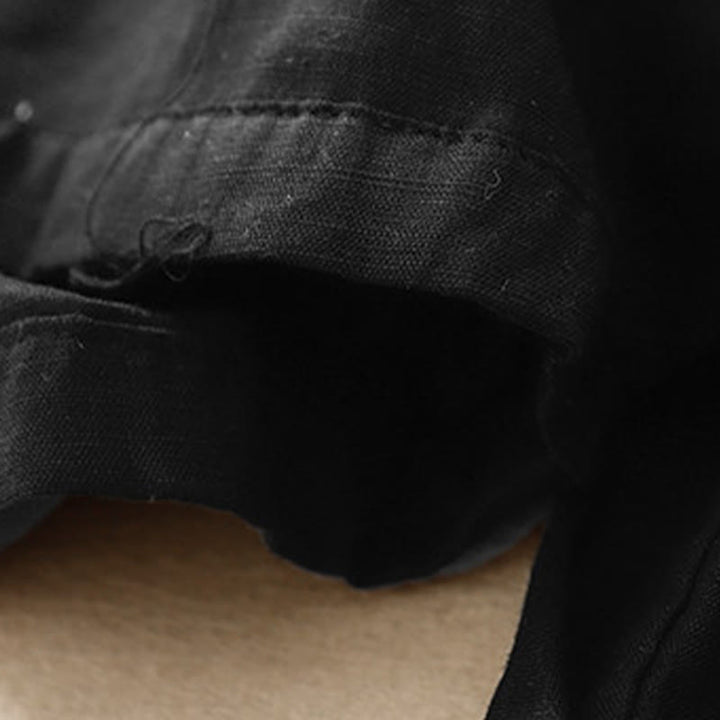 Buddha Stones Summer Elastic Waist Cotton Women's Capri Cropped Harem Pants With Pockets - image 17