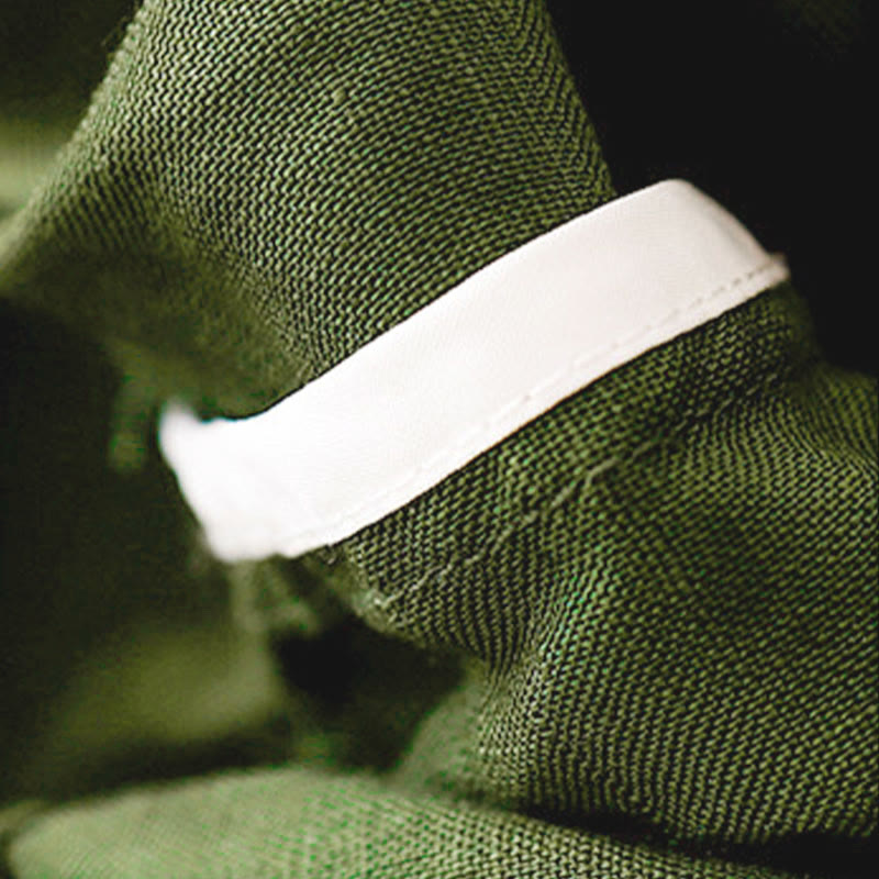 Buddha Stones Summer Elastic Waist Cotton Women's Capri Cropped Harem Pants With Pockets - image 30