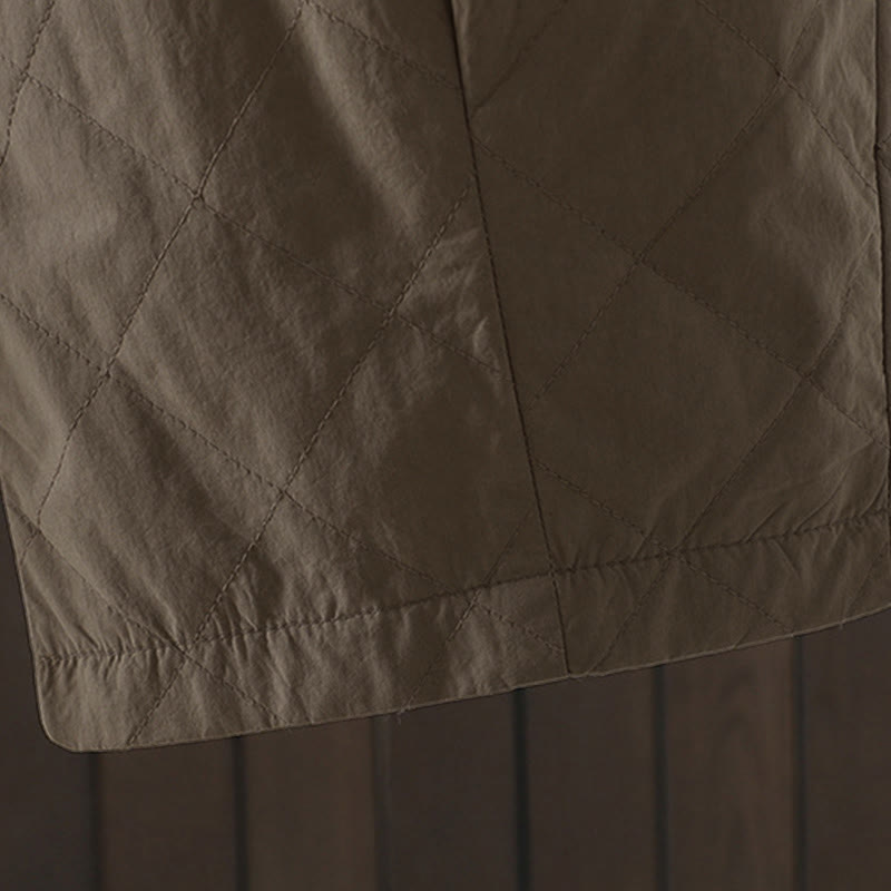 Buddha Stones Rhombus Pattern Cotton Polyester Thick Women's Pants With Pockets - image 21