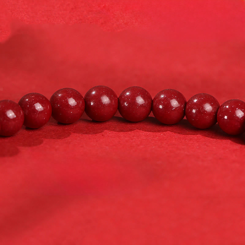 Buddha Stones Year Of The Horse Red Agate 999 Sterling Silver Cinnabar Calm Bracelet - image 10