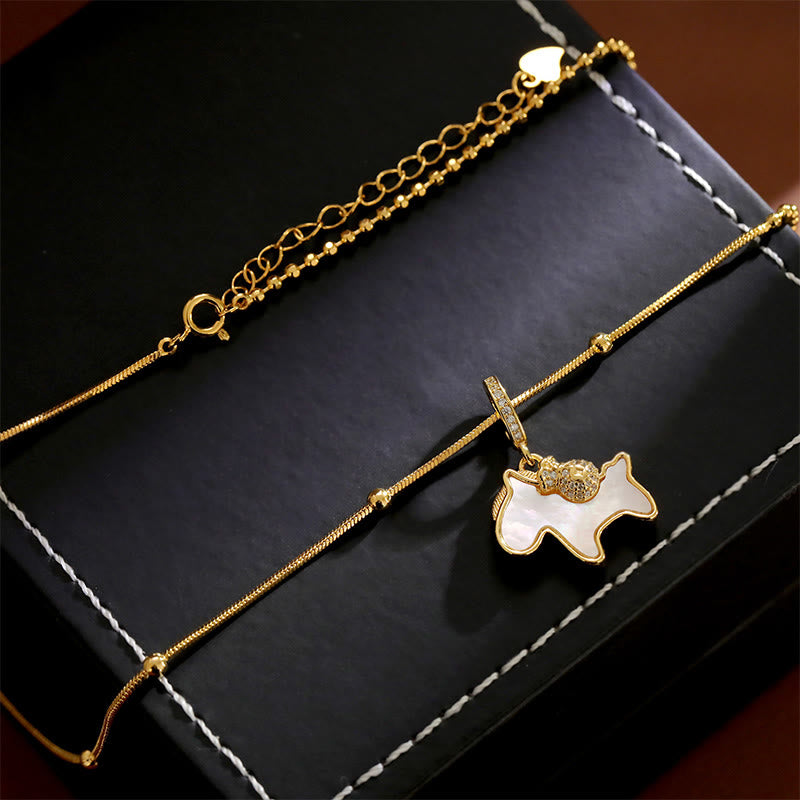 Buddha Stones Year Of The Horse Copper Luck Necklace Pendants - image 6