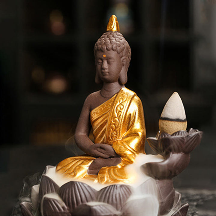 Buddha Stones Buddha Serenity Home Decoration Incense Burner - image 2