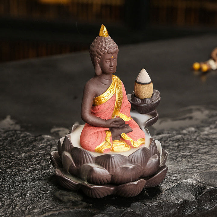 Buddha Stones Buddha Serenity Home Decoration Incense Burner - image 7