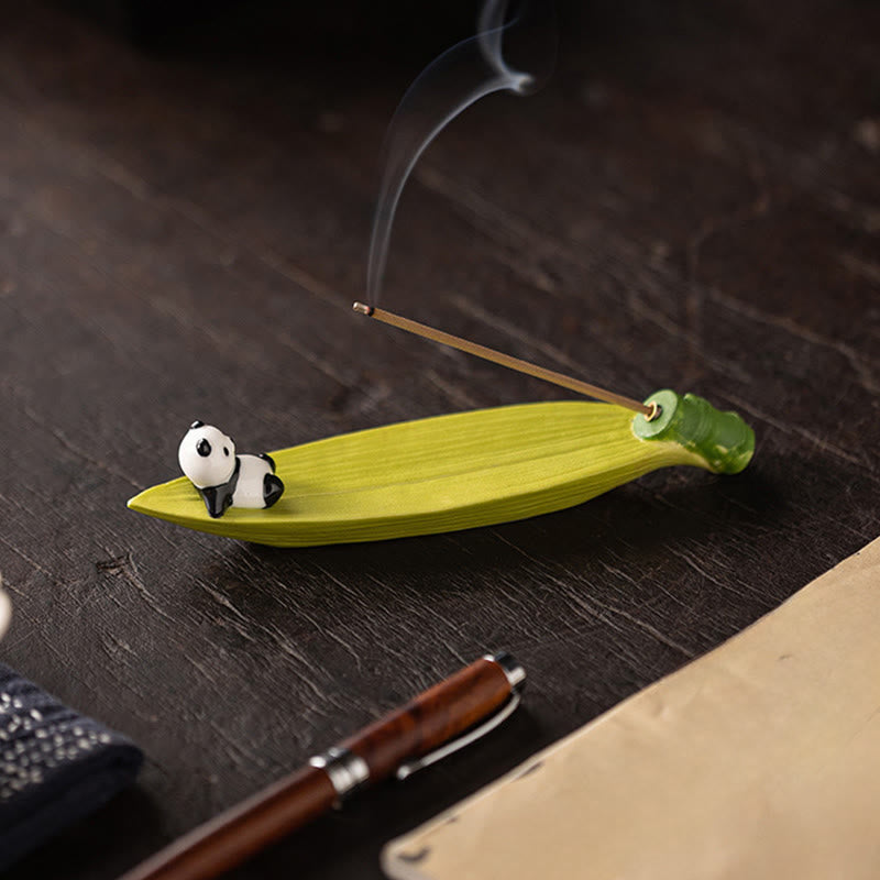 Buddha Stones Panda Home Decoration Incense Burner - image 4