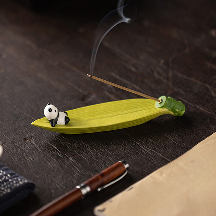 Buddha Stones Panda Home Decoration Incense Burner - image 4