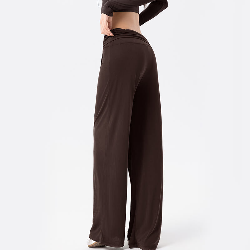 Buddha Stones Casual Lace-up Breathable Sports Women's Wide Leg Pants - image 12