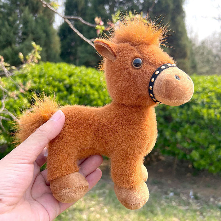 Buddha Stones Year Of The Horse Plush Cute Horse Doll Prosperity Energy Home Decoration - image 3