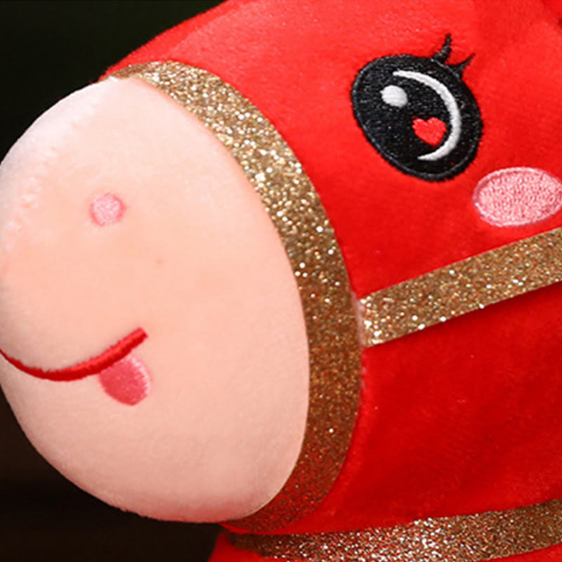 Buddha Stones Year Of The Horse Cute Pony Plush Doll Energy Home Decoration - image 2