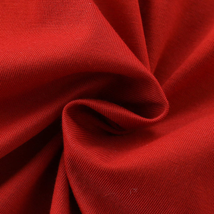 Buddha Stones Spring Fall Red Little Person Design Baby Girl Cotton Long Sleeve One-pieces Rompers - image 8