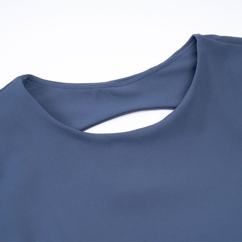 Buddha Stones Long Sleeve Backless Bra Sports Fitness Yoga Women's Tank Top - image 16