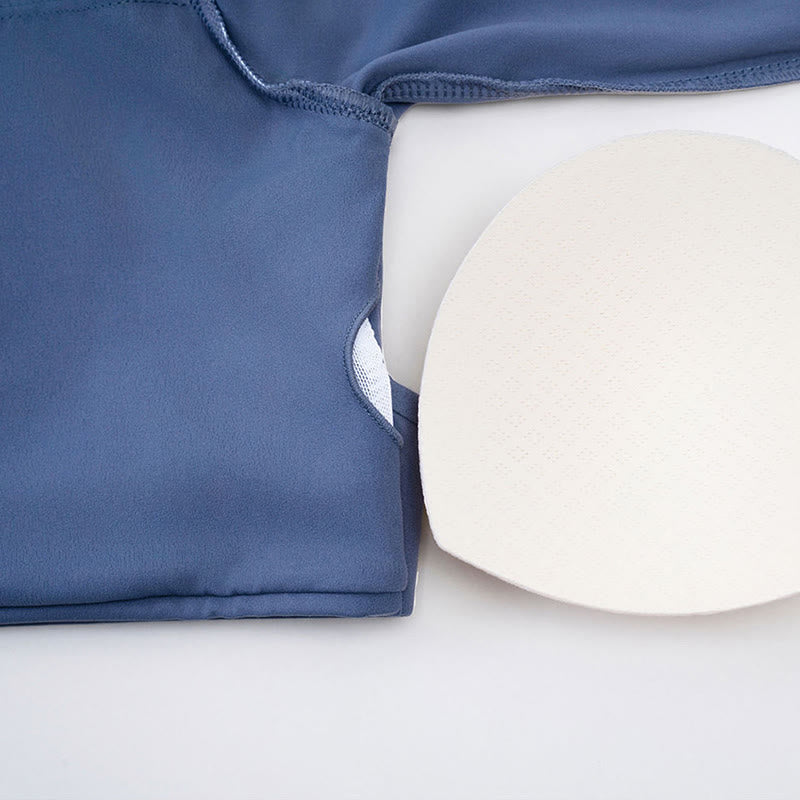 Buddha Stones Long Sleeve Backless Bra Sports Fitness Yoga Women's Tank Top - image 17