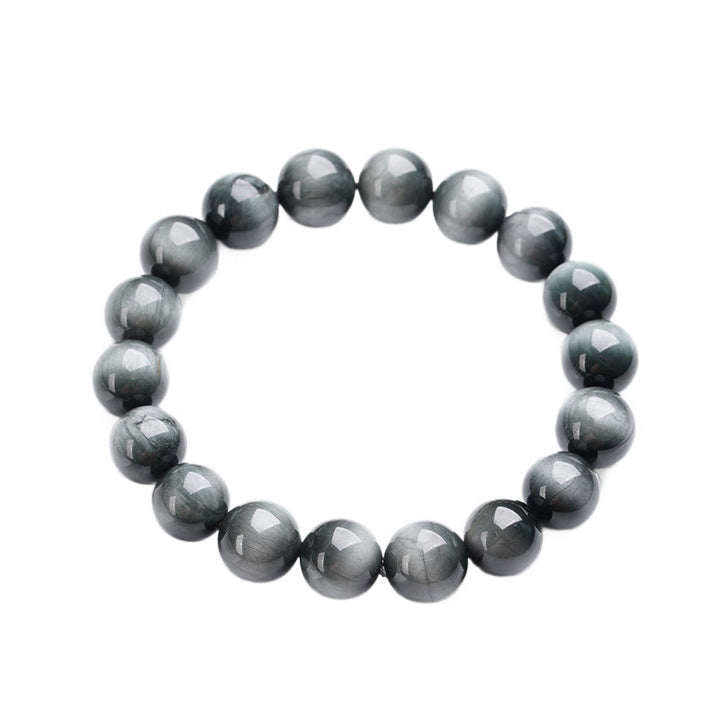 Buddha Stones Eagle's Eye Stone Positive Calm Beaded Bracelet - image 6