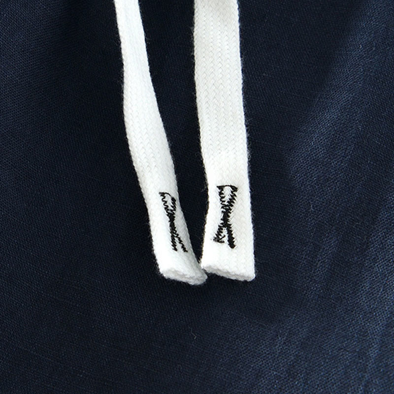 Buddha Stones Fall Solid Drawstring Elastic Waist Men's Linen Ankle-Length Pants With Pockets - image 20