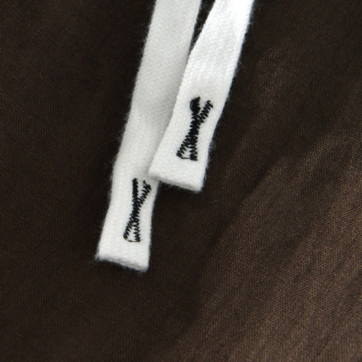 Buddha Stones Fall Solid Drawstring Elastic Waist Men's Linen Ankle-Length Pants With Pockets - image 14