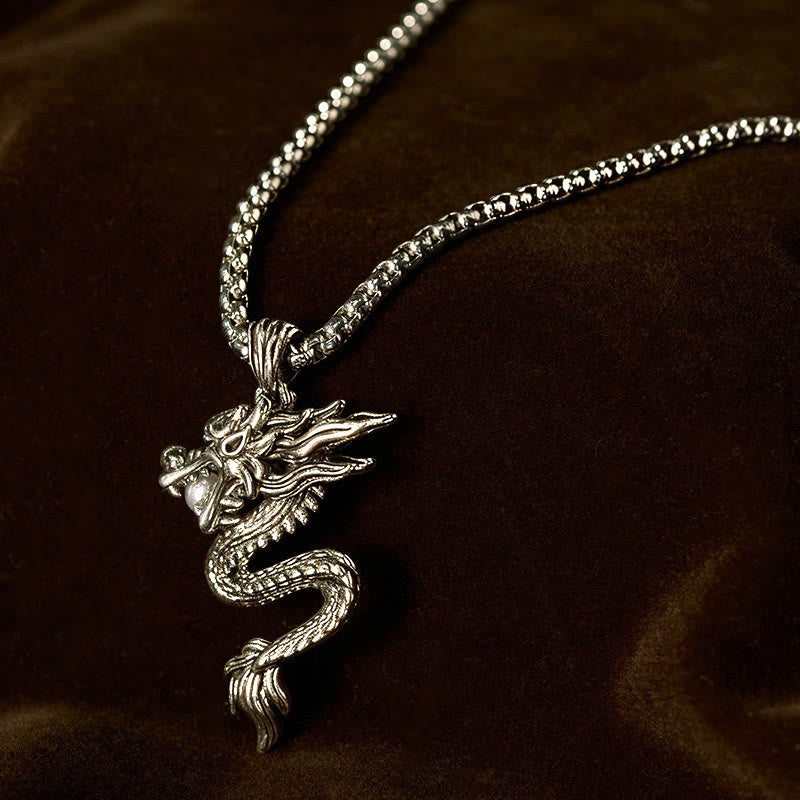 Buddha Stones Dragon Copper Balance Luck Necklace Pendant - image 2