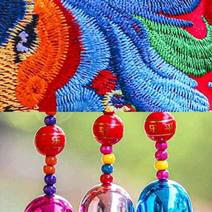 Buddha Stones Year Of The Horse Embroidery Money Bag Gourd Copper Coins Bell Charm Success Hanging Decoration - image 19