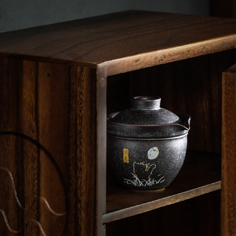 Buddha Stones Cute Cat Teacup Kung Fu Tea Cup  - Good Fortune Set - image 14